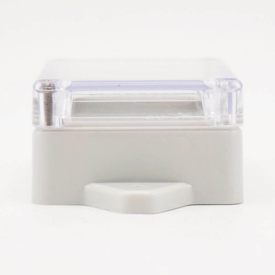 Погодостойкая электрическая коробка приложения прозрачной крышки распределительной коробки abs/pc провода держателя стены 83*58*33mm