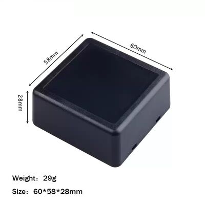60*58*28mm Square Small ABS Plastic Electronic Instrument Case In White and Black
