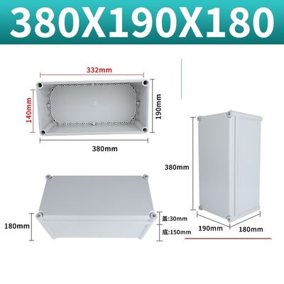 ABS Material Large Watertight Plastic Enclosure Box 380*190*180mm Wiring Electrical Box