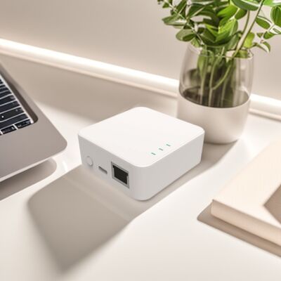 DIY Network Case Smart Home System Electronic Network Router with LED Light Pipes