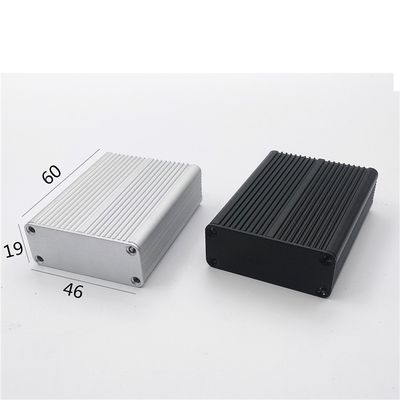 Low Height 46*19*60mm Powder-coated Enclosure Extruded Aluminum Instrument Enclosure