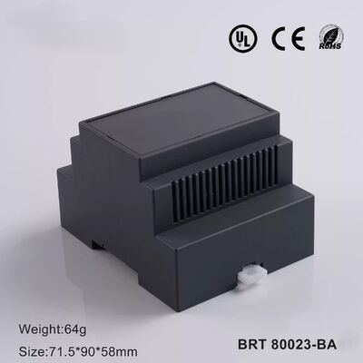 DIN Rail Enclosure 4 Module DIN Rail Housing For PCB Relays & Modules In Fireproof ABS (ДИН рельсовая корпусная оболочка 4 модуля для релей и модулей ПКБ в противопожарной ABS)